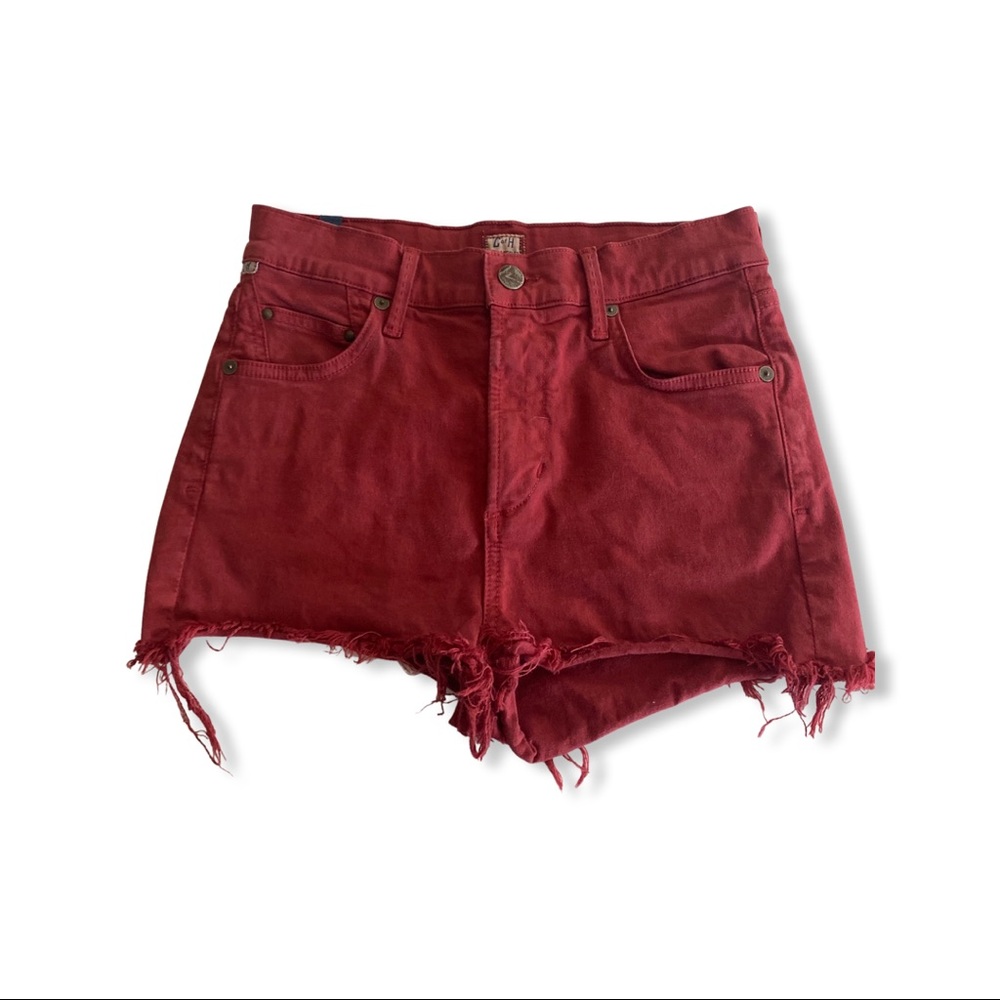 Ctizens of Humanity red jean shorts